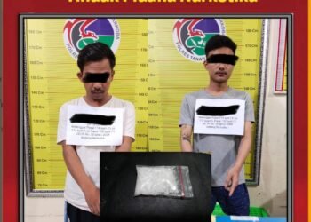 Kedapatan Miliki Sabu, Tim Tarantula Giring Dua Warga Lima Kaum ke Mapolres Tanah Datar