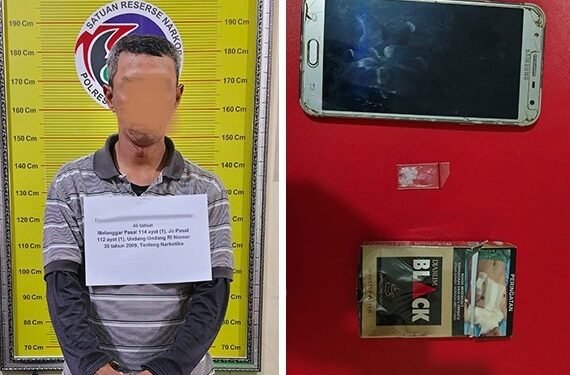 Bawa Sabu, Seorang Warga Sungai Tarab Ditangkap Tim Tarantula Polres Tanah Datar  