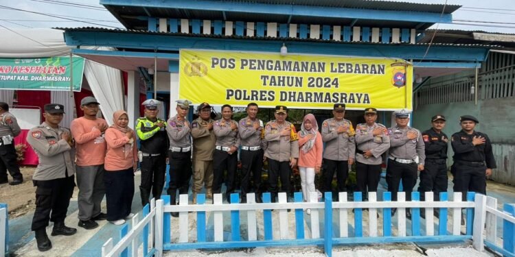 AKBP Bagus Ikhwan Tinjau Pos Pam dan Pos Yan Ketupat 2024  di Gunung Medan