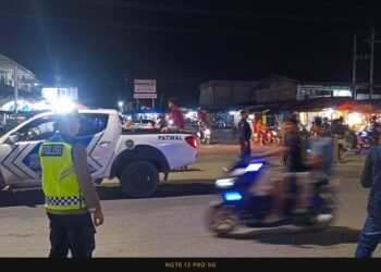 Polres Dharmasraya Amankan Malam Takbiran