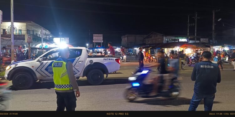 Polres Dharmasraya Amankan Malam Takbiran