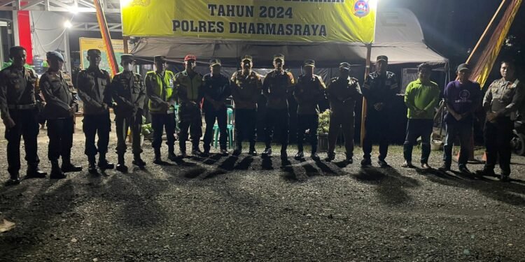 Polres Dharmasraya Bersama Tim Gabungan Gelar Patroli Skala Besar