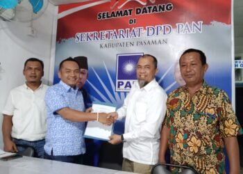 Siap Majukan Pasaman, Endra Bachtiar Mendaftar Sebagai Balon Bupati Ke DPD PAN