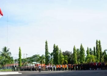 Kapolres Dharmasraya Didaulat Jadi Inspektur Upacara Peringatan Hardiknas 2024