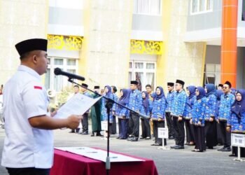 Disaksikan Ketua DPRD, Bupati Dharmasraya Lantik 486 Orang P3K Formasi Tahun 2023