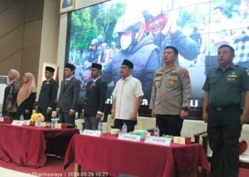 Wakil Ketua DPRD Dharmasraya Hadiri Pelantikan 156 orang  Anggota PPS