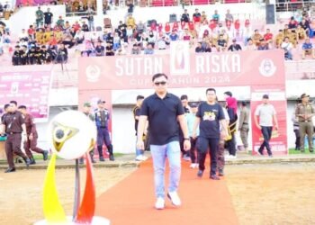 Turnamen Sepakbola Sutan Riska CUP II Digeber, Pembukaan  Dihadiri Pimpinan dan Anggota DPRD Dharmasraya