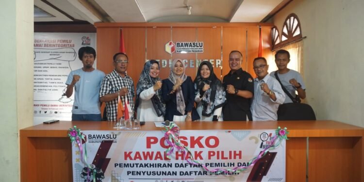 Mantap! Bawaslu Pasaman Launching Posko Kawal Hak Pilih Daftar Pemilih