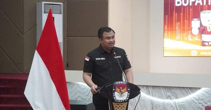 Dibuka Bupati Sutan Riska, KPU Dharmasraya Gelar Sosialisasi Tahapan Pencalonan Bupati dan Wakil Bupati Tahun 2024  