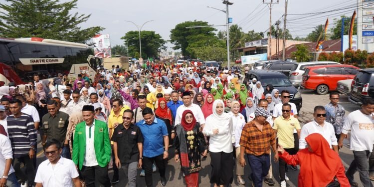  ASLI, Pasangan Anissa-Leli Mendaftar Ke KPU Sebagai Calon Bupati-Wabup Dharmasraya  Didukung 9 Parpol Besar   