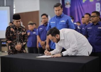 Dihadiri Bupati, Pengurus BPC HIPMI Dharmasraya Periode 2024-2027 Dilantik