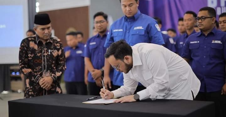 Dihadiri Bupati,  Pengurus BPC HIPMI Dharmasraya Periode 2024-2027 Dilantik