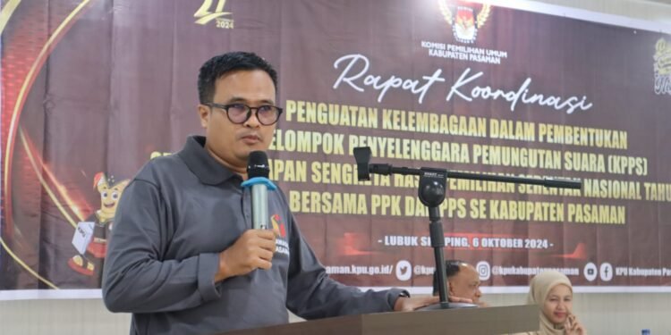 Sukseskan Pilkada 2024, KPU Pasaman Gelar Rakor Penguatan Kelembagaan Bersama PPK dan PPS  