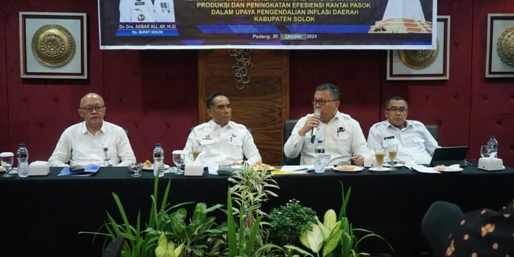 Tingkatkan Kemampuan Pengendalian Inflasi, Pemkab Solok Gelar Rakor dan Capacity Building TPID