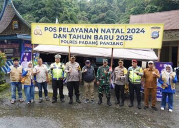 Bupati Eka Putra Cek Pospam Nataru Tahun 2024 di Lembah Anai