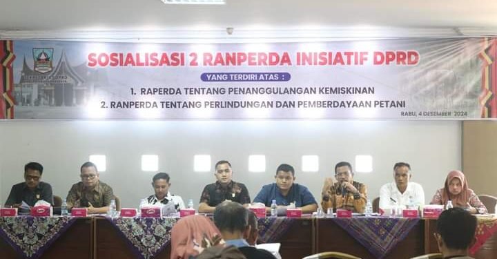 Ranperda Inisiatif DPRD Dharmasraya Tentang Perlindungan dan Pemberdayaan Petani Disosialisasikan