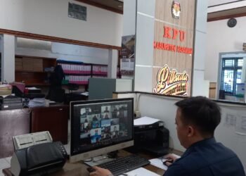 Via Zoom Meeting, KPU Pasaman Lakukan Uji Beban Pembaruan Laman JDIH