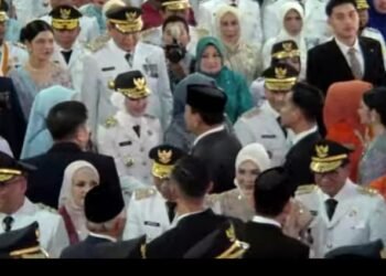 Jendral TNI Prabowo Subianto Lantik Annisa – Leliarni Jadi Bupati & Wakil Bupati Dharmasraya Periode 2025-2030