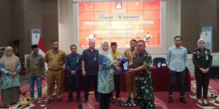 Dihadiri Bupati, KPU Dharmasraya  Evaluasi Pemilihan Serentak Nasional Tahun 2024 