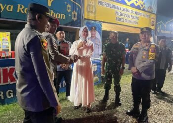 Bupati dan Kapolres Dharmasraya Tinjau Kesiapan Personil Pos Pengamanan Lebaran