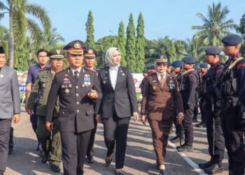 Khidmat, Upacara HUT Bhayangkara Ke-79 Dihadiri Bupati dan Ketua DPRD Dharmasraya