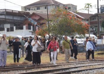 Ikon WTBOS, Stasiun Kereta Api Padang Panjang Dikunjungi  Delegasi 15 Negara 