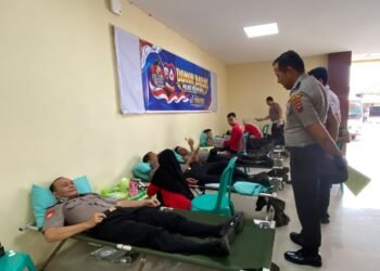 HUT Humas Polri ke-75, Aksi Donor Darah Polres Solok Kota Bantu Perkuat Stok Darah PMI